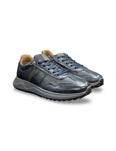 Igi&Co 8639100 sneakers uomo in pelle blu notte