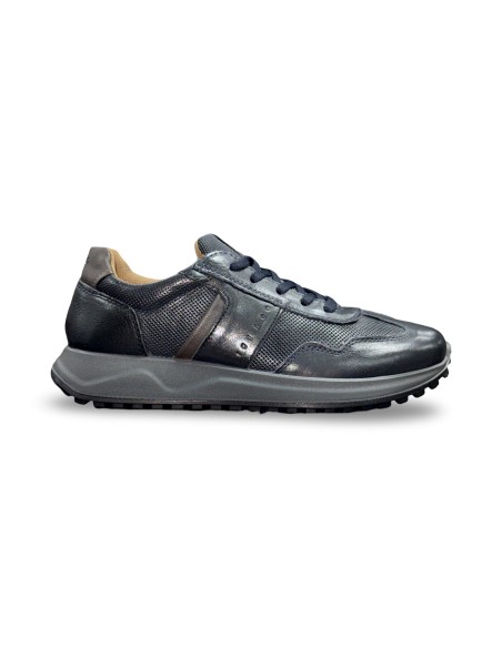 Igi&Co 8639100 sneakers uomo in pelle blu notte