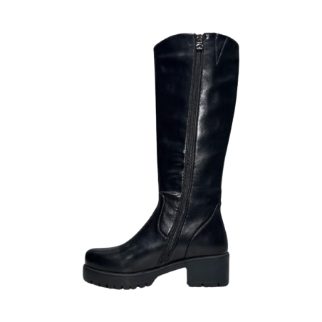 Solo Soprani CE234X stivali donna in similpelle nero
