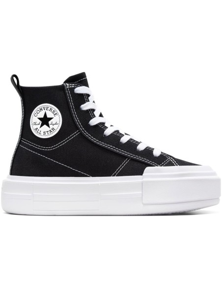 Converse Ctas Cruise HI A10724C black white black sneakers donna in tela