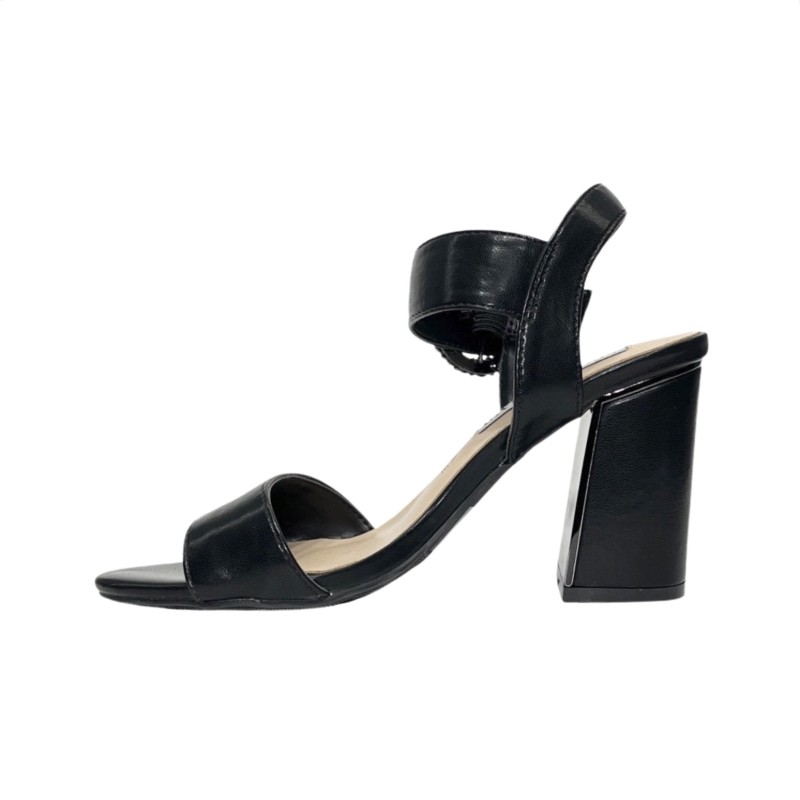 SOLO SOPRANI SOLO41SA 333 sandali donna con tacco in similpelle nero