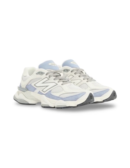 New Balance GC9060BL sneakers unisex da ragazzo/a in camoscio bianco/avio