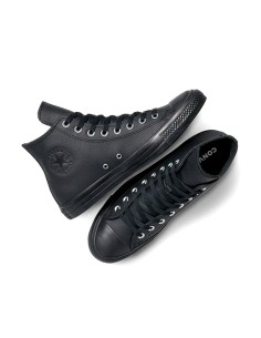 Converse Chuck Taylor All Star Leather WTR A17637C sneakers in pelle nero 2