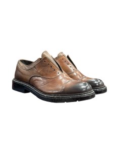 Exton 9023 scarpe stringate uomo in pelle color legno
