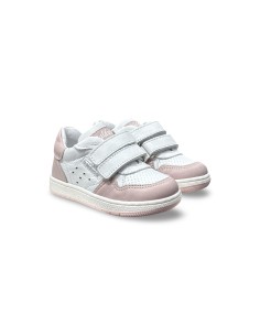 Balducci MSP4581B sneakers bambina in pelle bianco/rosa