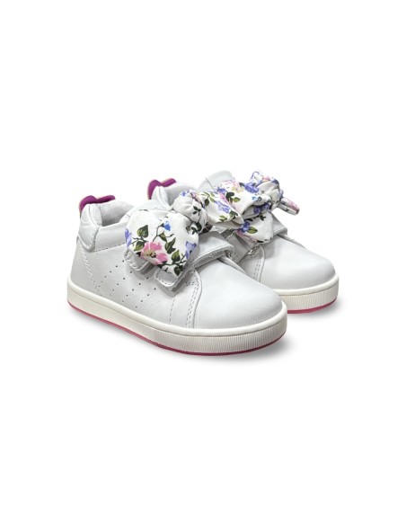 Balducci Soft CITA6353F sneakers bambina in pelle bianco/fucsia