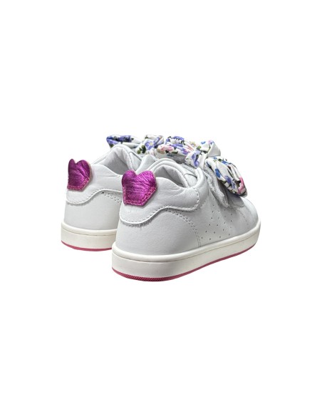 Balducci Soft CITA6353F sneakers bambina in pelle bianco/fucsia