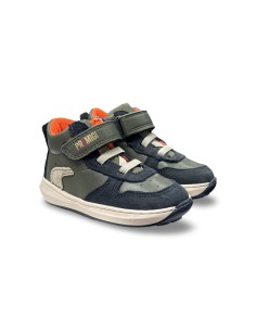 Primigi 4900211 sneakers bambino in pelle verde/blu