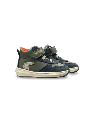 Primigi 4900211 sneakers bambino in pelle verde/blu