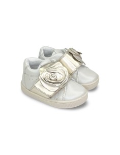 Balducci Soft CITA5444O sneakers bambina in pelle beige/oro