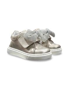 Balducci CSP5708C sneakers bambina primi in pelle color champagne