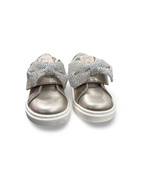 Balducci CSP5708C sneakers bambina primi in pelle color champagne
