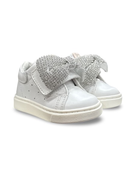 Balducci CSP5708B sneakers bambina in pelle bianco