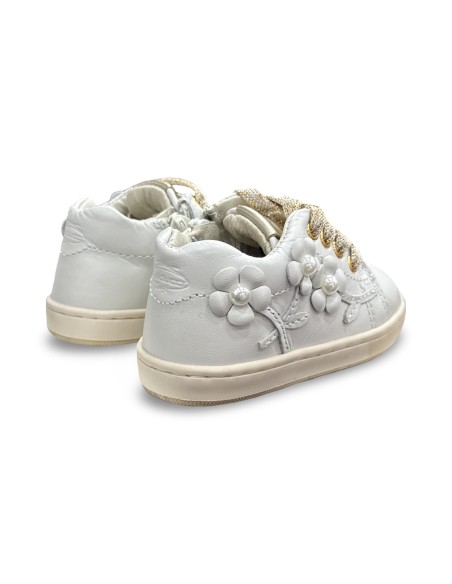 Balducci Soft CITA6636A sneakers bambina in pelle avorio