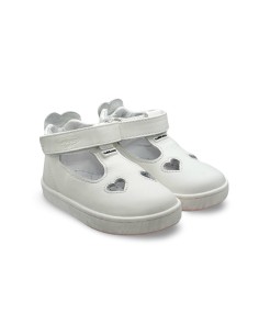 Balducci Soft CITA5822A scarpe bambina in pelle bianco/argento