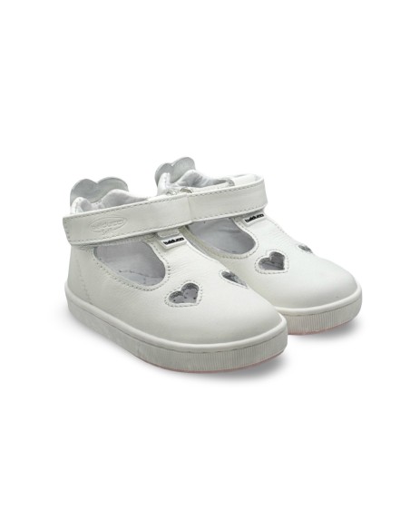 Balducci Soft CITA5822A scarpe bambina in pelle bianco/argento