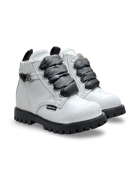 Balducci Soft Matrix 2338 stivaletti bambina in pelle bianco