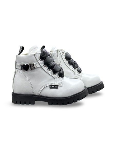 Balducci Soft Matrix 2338 stivaletti bambina in pelle bianco