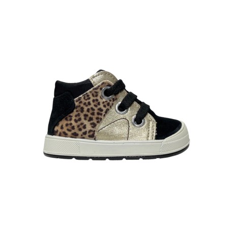 Primigi 6851600 sneakers bambina primi passi camoscio nero platino