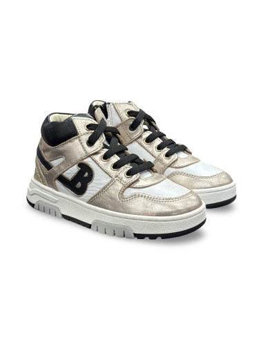 Balducci RUJA1004C sneakers bambina in pelle bianco/oro