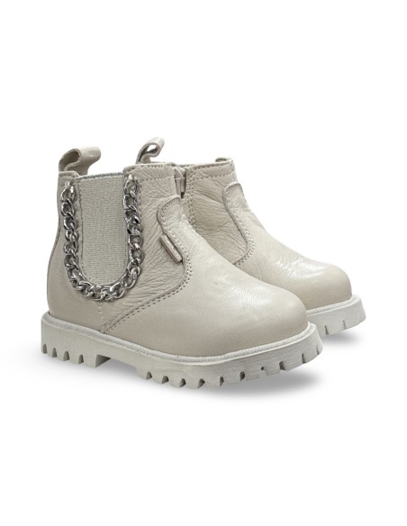 Balducci Soft MATRIX 2331 stivaletti bambina pelle avorio
