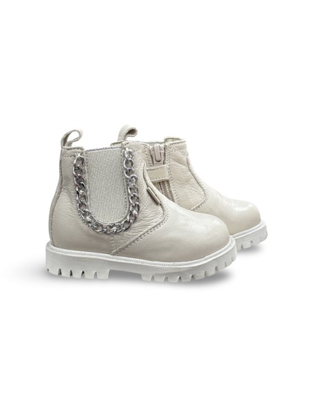 Balducci Soft MATRIX 2331 stivaletti bambina pelle avorio