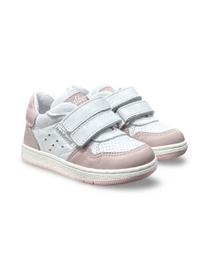 Balducci MSP4581B sneakers bambina in pelle bianco/rosa