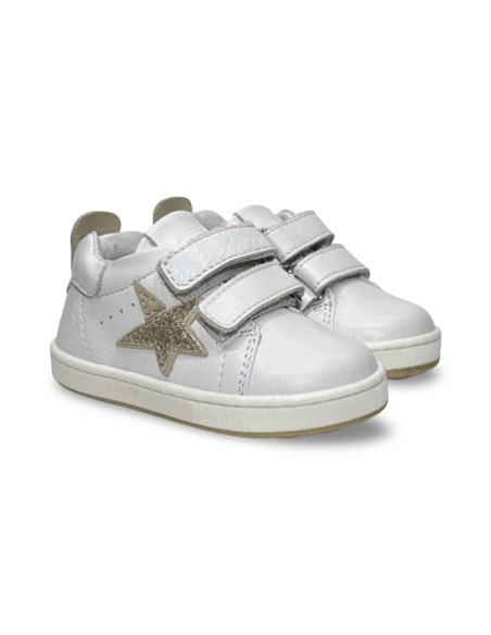 Balducci Soft CITA6750P sneakers bambina in pelle bianco/platino