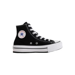 Converse Ctas Eva Lift HI 272855C Black White Black sneakers donna in tela