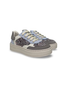 Balducci Kids KIAB1091 sneakers bambina in pelle/glitter lilla