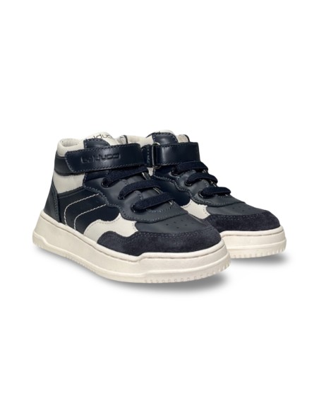 Balducci OTRO1092 sneakers bambino in pelle/camoscio blu