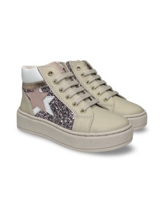 Balducci Kids KIAB1093 sneakers bambina in pelle beige