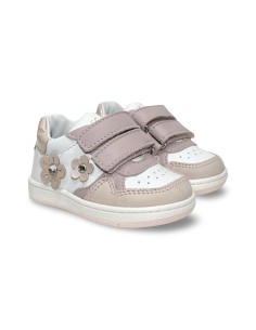 Balducci CITA6852R sneakers bambina in pelle rosa/bianco