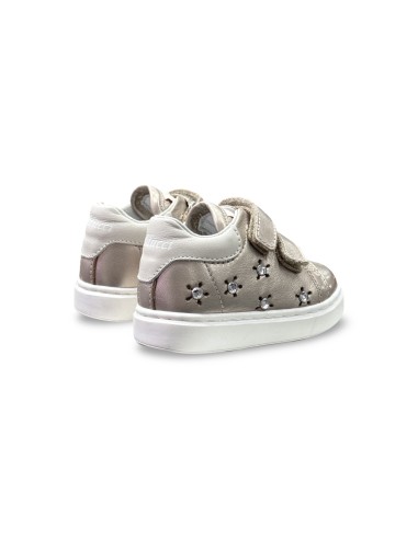 Balducci CITA6823C sneakers bambina in pelle color champagne