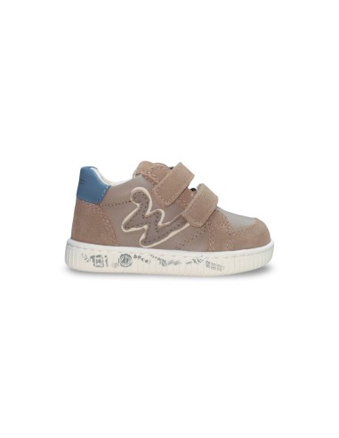 Balducci MSPORT4840 sneakers bambino in pelle/camoscio taupe