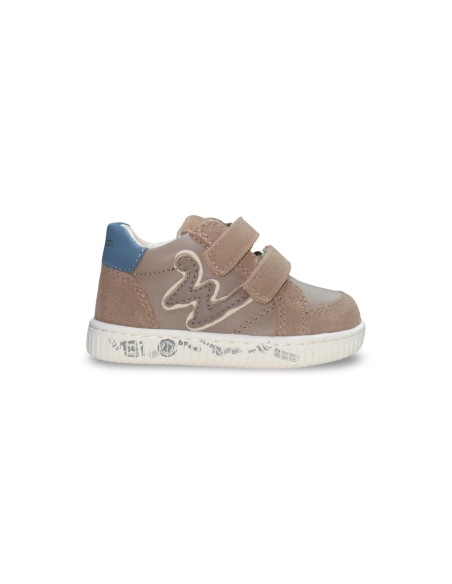Balducci MSPORT4840 sneakers bambino in pelle/camoscio taupe