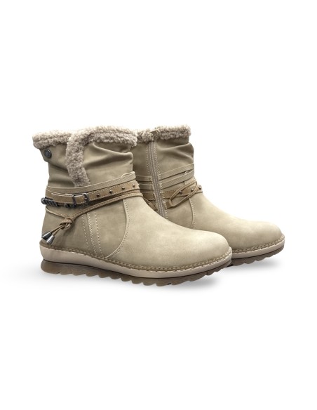 Refresh 173250 stivaletti donna in nabuk beige