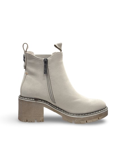 Refresh 171056 stivaletti donna in pelle beige