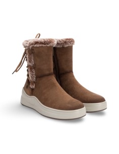 Refresh 172117 stivaletti donna in camoscio color camel