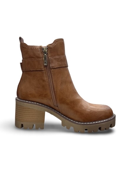 Refresh 172355 stivaletti donna in pelle color camel