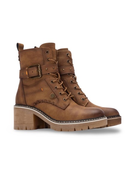 Refresh 172909 stivaletti donna in pelle color camel