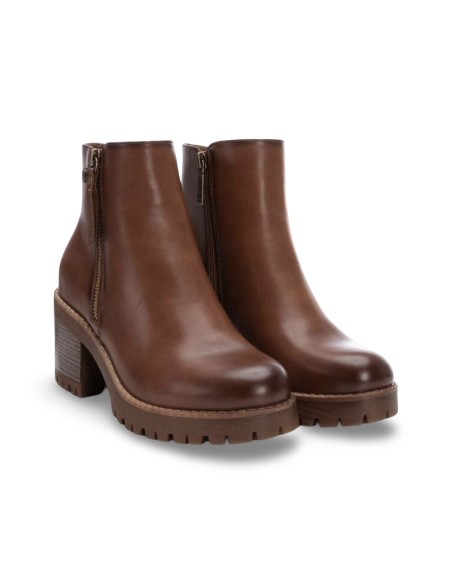 Refresh 172311 stivaletti donna in pelle color camel