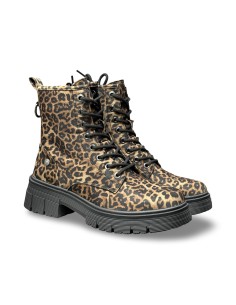 Refresh 173166 stivaletti donna in tessuto leopardato