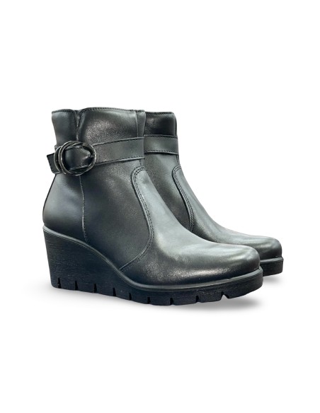 Enval Soft 6769900 stivaletti donna in pelle nero