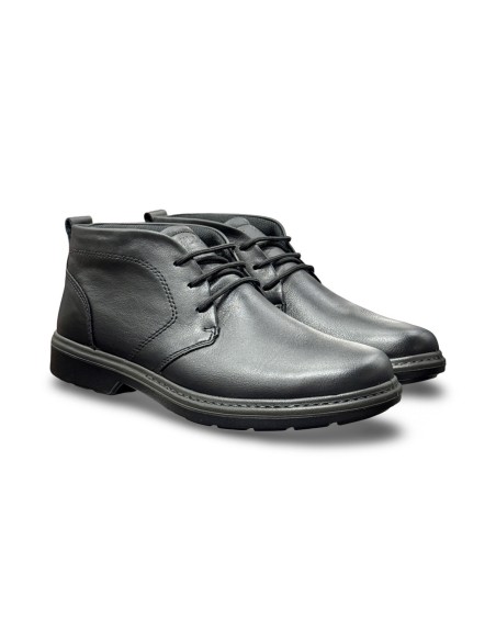 Enval Soft 8715100 stivaletti uomo in pelle nero