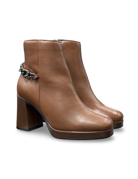 Igi&Co 6696711 stivaletti donna in pelle color cognac