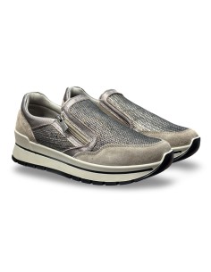 Igi&Co 6673744 slip on donna in camoscio fango