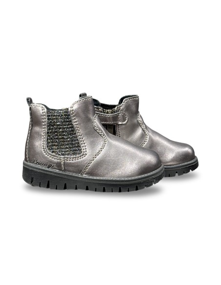 Primigi 6357533 stivaletti bambina in pelle grigio fumo