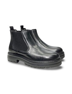 Exton 587 stivaletti uomo in pelle di vitello nero