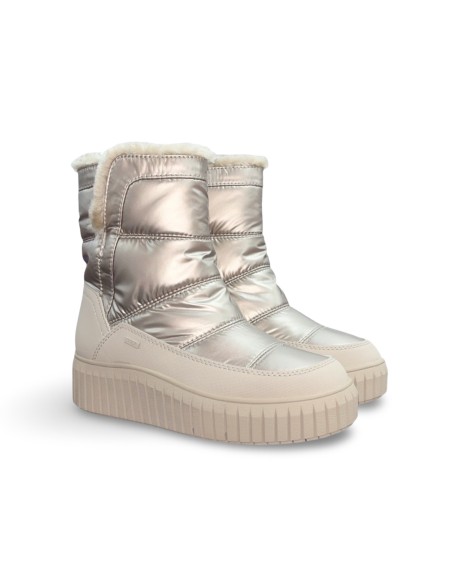 s.Oliver M2643843 stivaletti donna in pelle rosa metallico